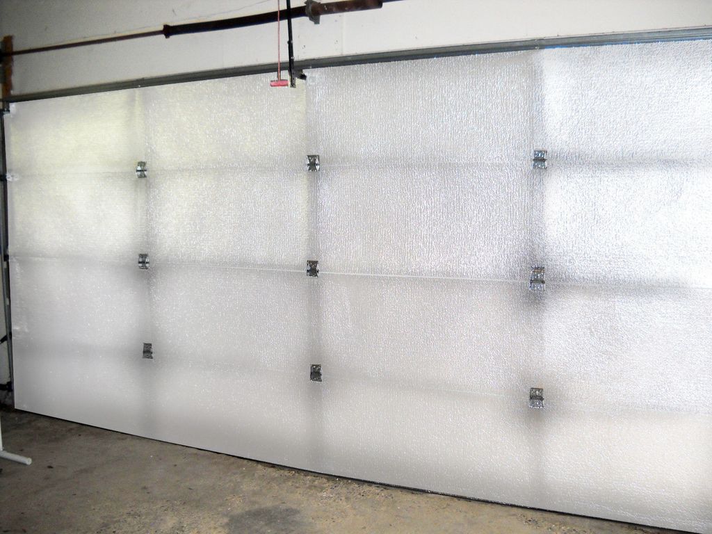 8'L X 8'H Kit (3 Panels) NASA Tech Reflective 1 Car White Foam Core Garage Door Insulation Kit (3 Panels)