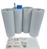 16'L X 7'H Kit (6panels) NASATEK Reflective 2 Car White Foam Core Garage Door Insulation Kit (6 panels)