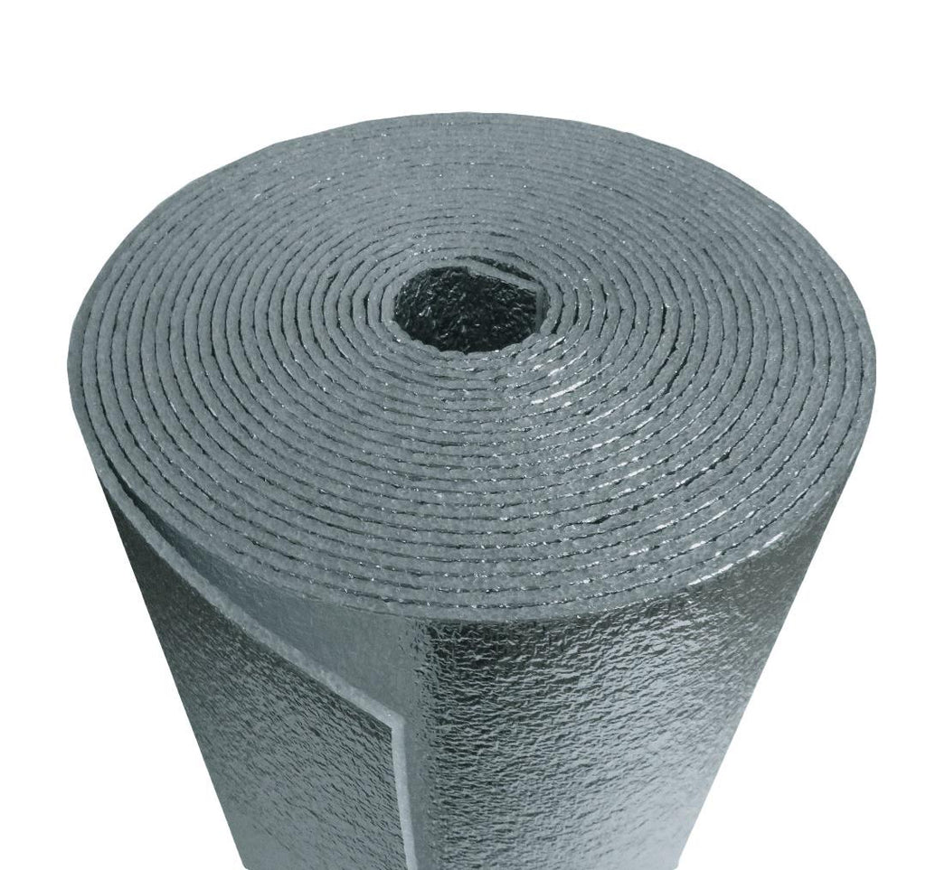 Air duct 3"x50' Reflective Foam Core 1/4 inch thick HVAC Pipe Air Duct Wrap (3" x 50') Reflective Insulation