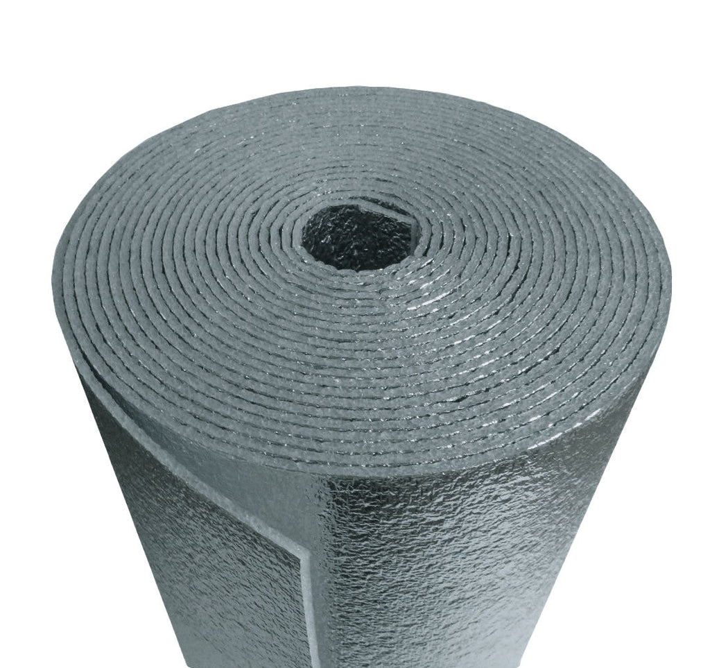 40 sqft (48" x 10') 1/8  R8 Reflective Foil Insulation Spiral Duct Pipe Wrap Foam Core (4ft x 10ft) R8 PREMIUM