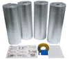 Garage Door Kit 3 panels ( 36INCH X 18FT) 1/4 inch Super Shield Solid Foil Reflective Foam Core 1/4' Insulation Barrier