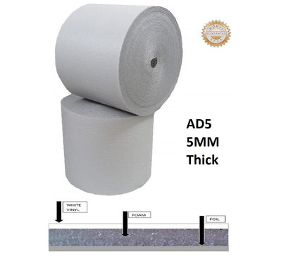 2ft x 85ft Reflective White Foam Insulation Heat Shield Thermal Insulation Shield Vapor Barrier 1/4 inch Thick