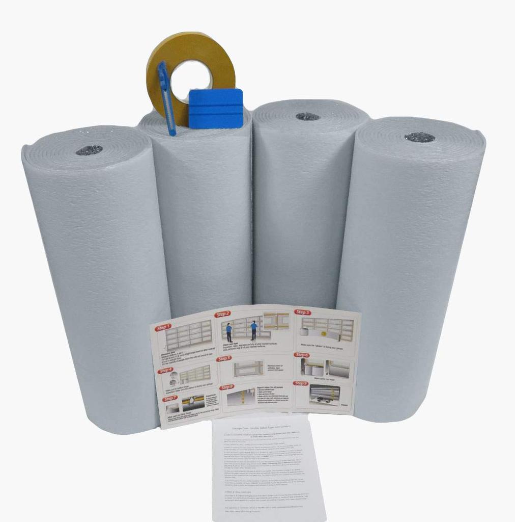 White Foam Core Garage Door Insulation Kit (4 panels) 16'L X 7'H Kit